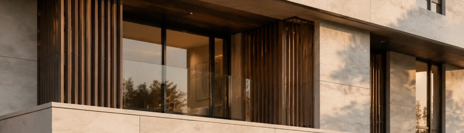 Contemporary facade detailing developed during the architectural design process